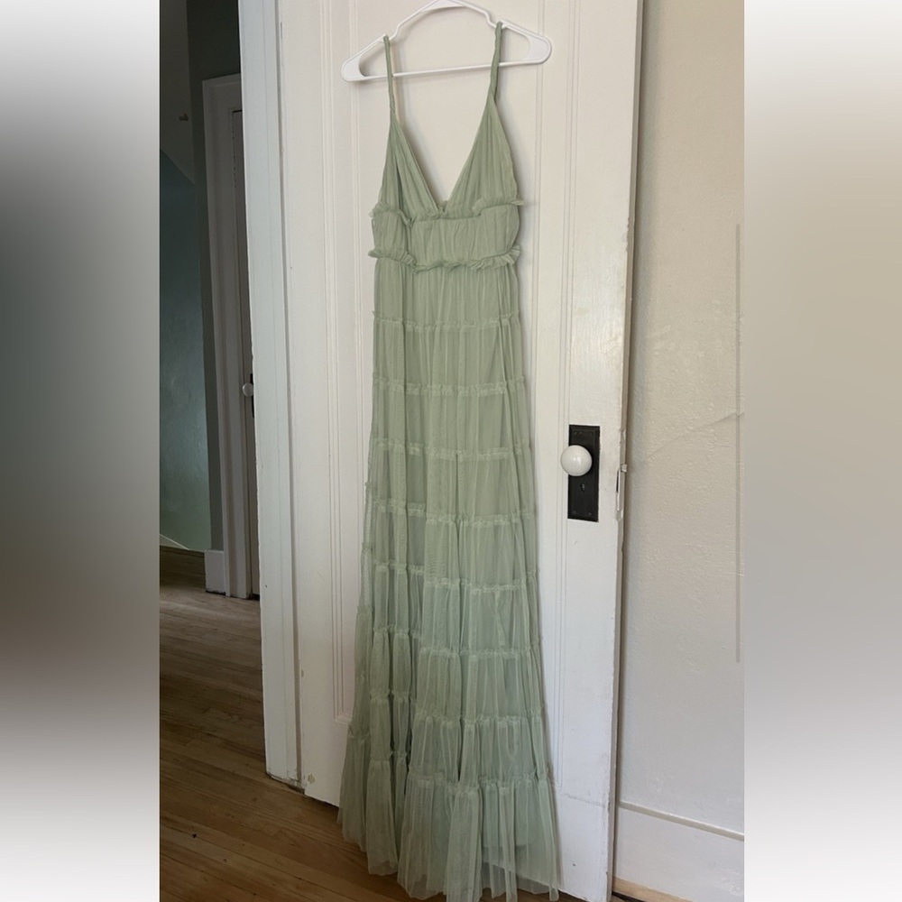 Sage green dress